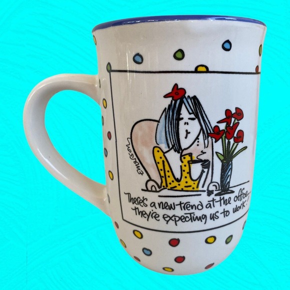 There’s A New Trend at The Office Mug Cup Coffee Tea Ceramic 2008 Emersons Humor - Picture 2 of 9
